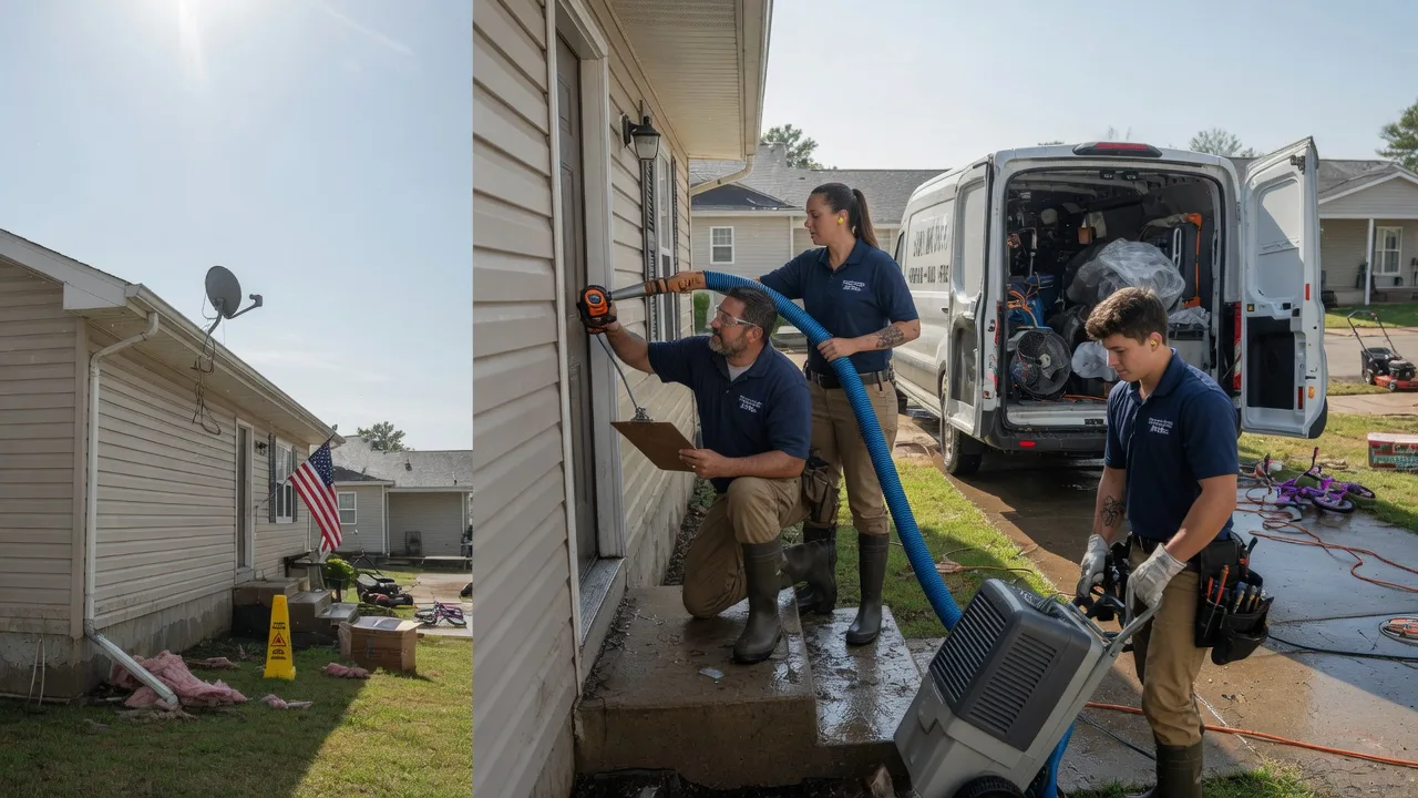 Ceiling Water Damage Restoration in Enon, OH near me